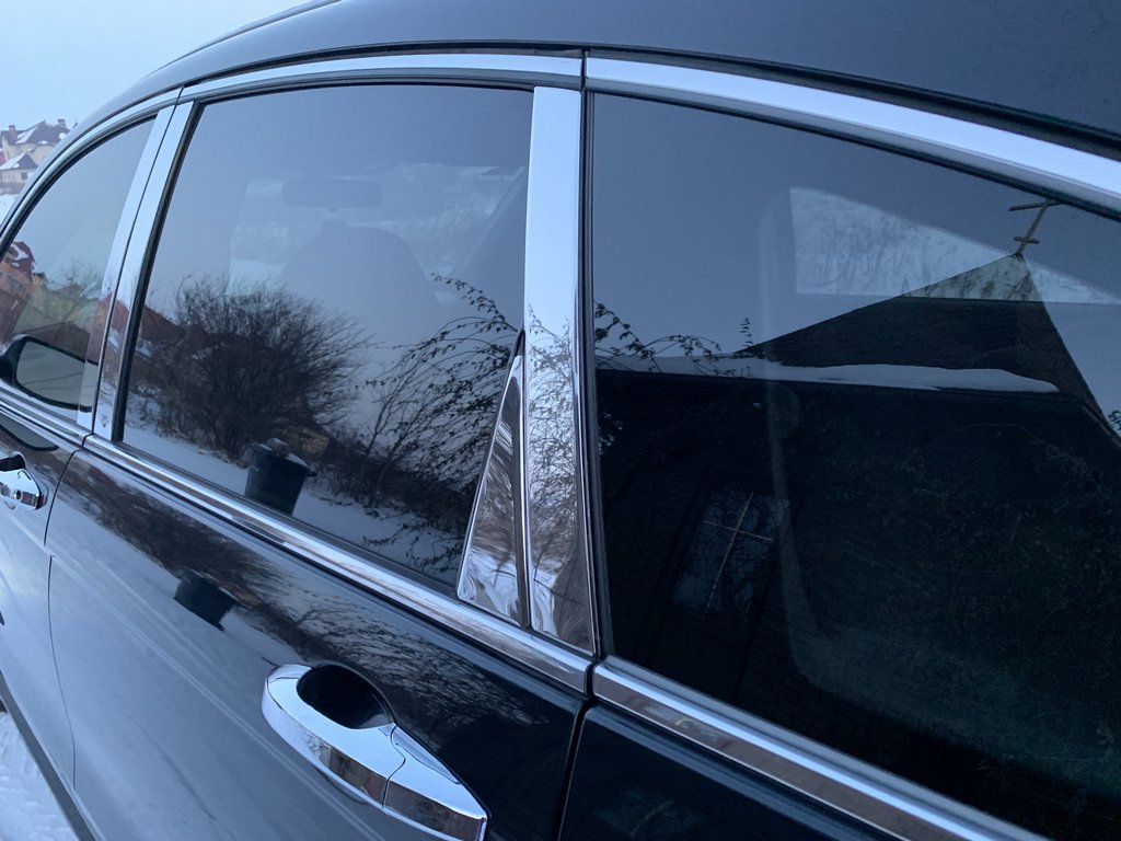 Stainless Steel Door Pillar Trim (8 pcs) for Honda CRV 2007-2011 - image 1