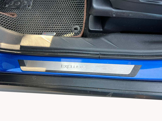 Door Sill Protectors Flexill (4pcs, Stainless Steel) for Mitsubishi ASX 2010-2023 - image 1