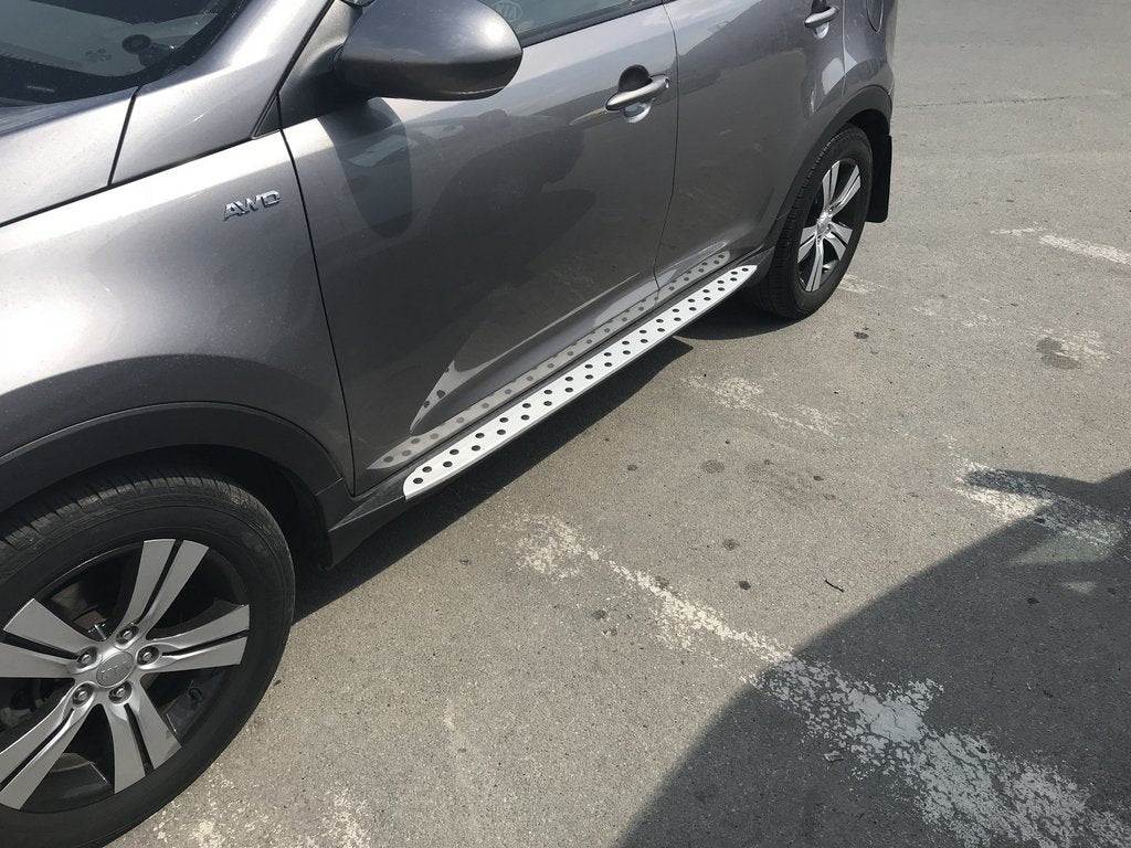 Side Steps Niken BMW-style (2 pcs, Aluminum) for Kia Sportage 2010-2015 - image 8