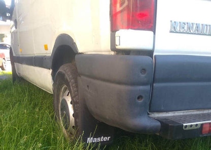 Mudguards with indentation (2 pcs., rubber) for Renault Master 1998-2010 - Reelken Auto