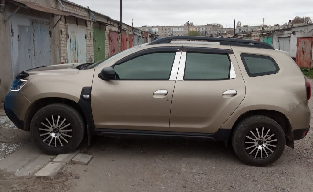 Stainless Steel Door Pillar Trim (6 pcs) for Dacia Duster 2008-2018 - image 1