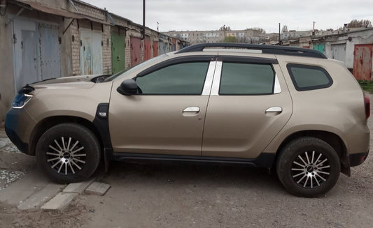 Stainless Steel Door Pillar Trim (6 pcs) for Dacia Duster 2008-2018 - image 1