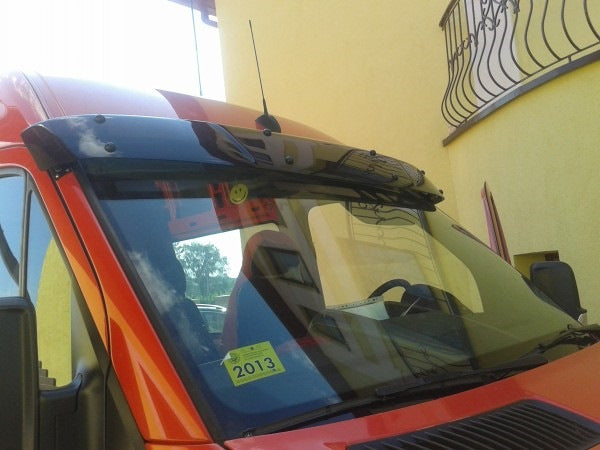 Windshield visor on frame V1 (black gloss, 5mm) for Mercedes Sprinter W906 2006-2018 - image 10