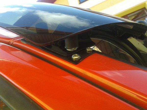 Windshield visor on frame V1 (black gloss, 5mm) for Mercedes Sprinter W906 2006-2018 - image 11