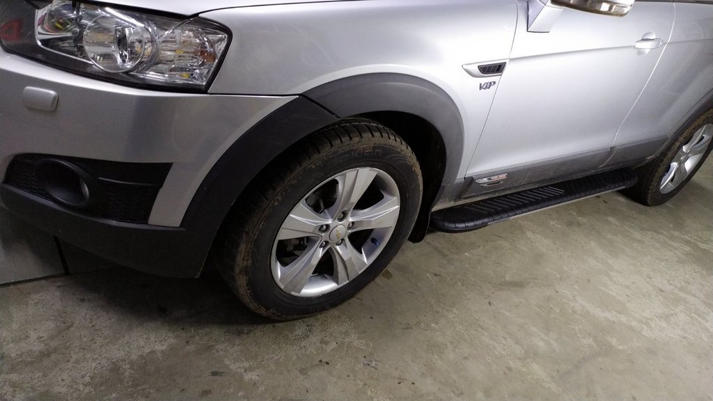 Lateral platforms Bosphorus Grey (2 pieces, aluminum) for Chevrolet Captiva 2006-2019 - image 2