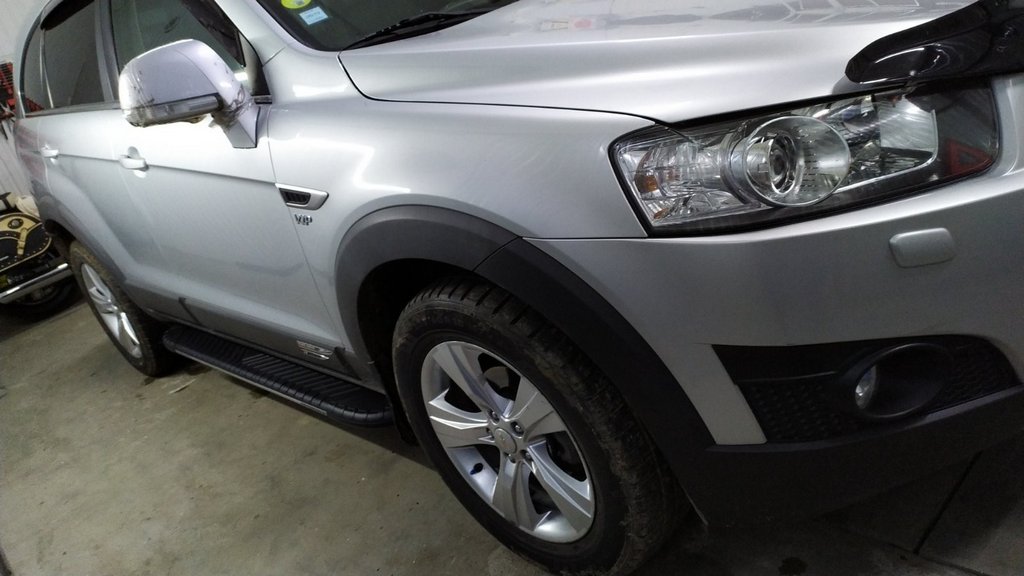 Lateral platforms Bosphorus Grey (2 pieces, aluminum) for Chevrolet Captiva 2006-2019 - image 3