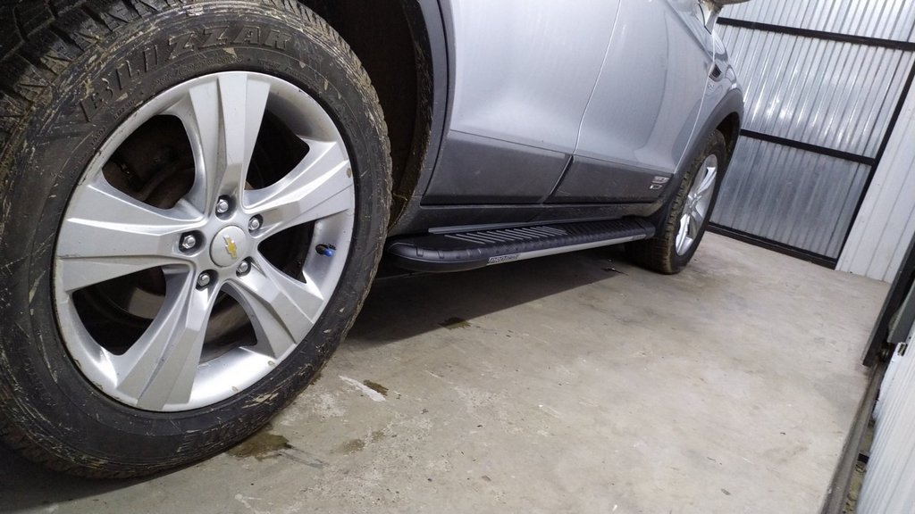 Lateral platforms Bosphorus Grey (2 pieces, aluminum) for Chevrolet Captiva 2006-2019 - image 4