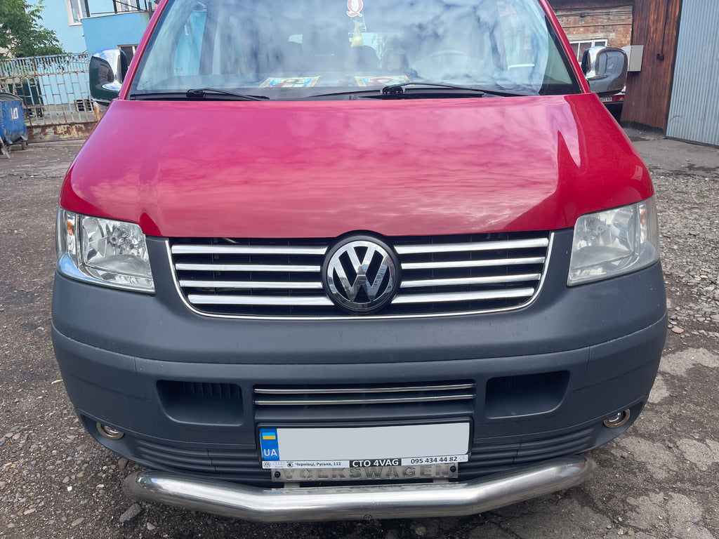 Chrome Grille Trim Covers (8 Strips, Stainless Steel) for Volkswagen T5 Transporter 2003-2010 - image 3