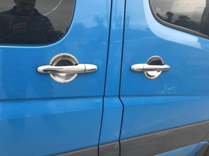Facing a handle (4 pieces, stainless steel.) for Mercedes Sprinter W906 2006-2018 - Reelken Auto