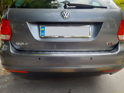 Rear Bumper Protector Carmos V1 (SW, Stainless Steel) for Volkswagen Golf 6 2008-2014 - image 4