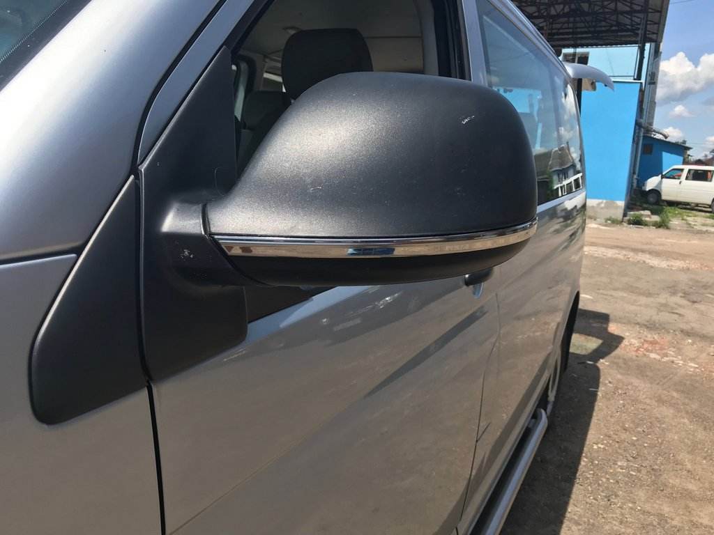 Strips on mirrors (2 piece, stainless steel) for Volkswagen T6 - Reelken Auto