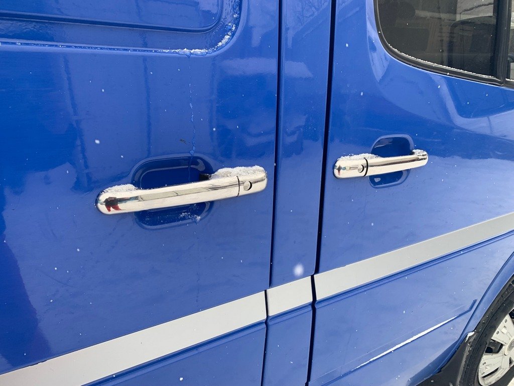 Pads on handles (4-piece, stainless steel) for Volkswagen LT 1995-2006 - image 7