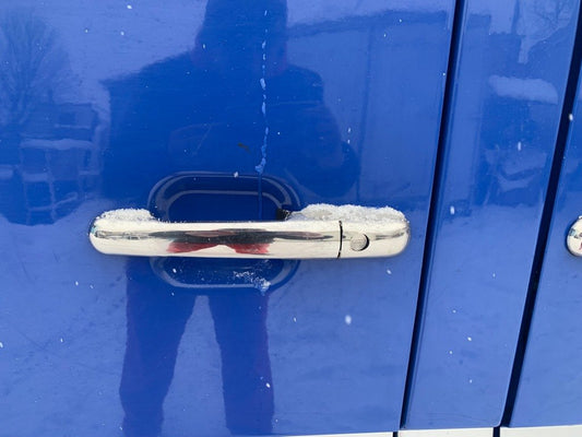 Chrome Door Handle Covers (4 pcs, Stainless Steel) for Volkswagen LT 1995-2006 - image 1