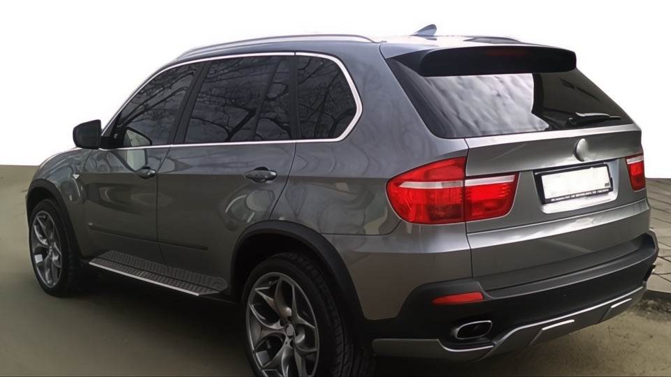 Cover on the rear bumper (2007-2010, for painting) for BMW X5 E-70 2007-2013 - Reelken Auto