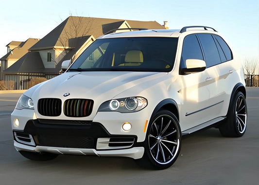 Cover on the front bumper (2007-2010, for painting) for BMW X5 E-70 2007-2013 - Reelken Auto