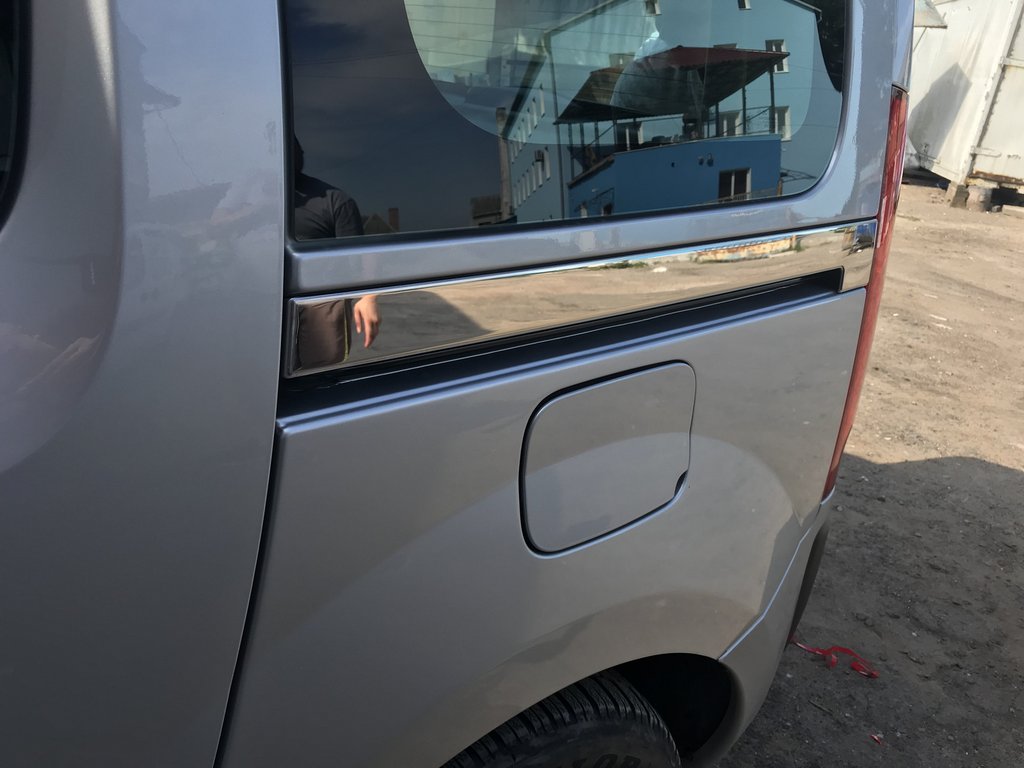 Molding for sliding door (2 pcs, stainless steel) for Renault Kangoo 2008-2020 - image 3