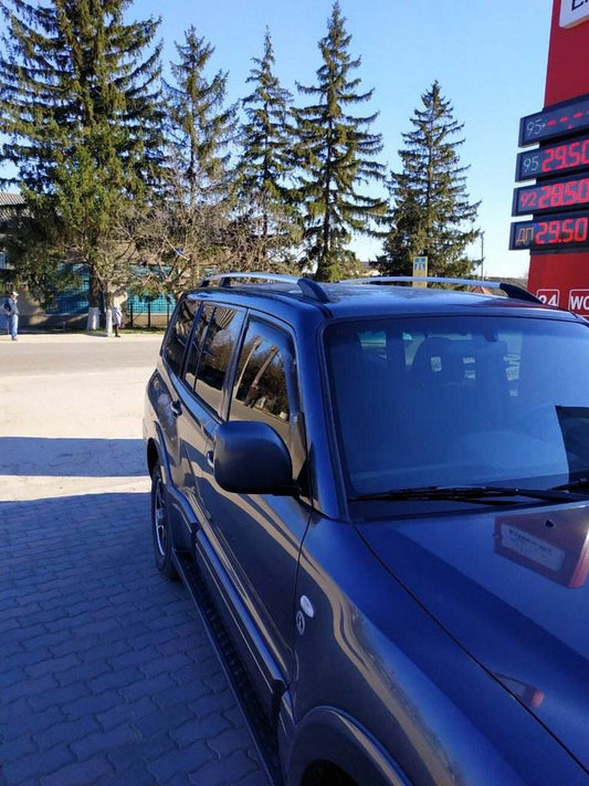 Roof rails Chrome Turkish design (2 PCs) for Mitsubishi Pajero Wagon III - Reelken Auto