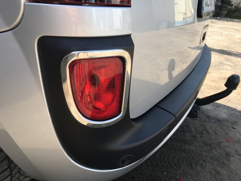 Rear reflector trim (2 pcs, stainless steel) for Mercedes Citan 2013-2021 - image 3