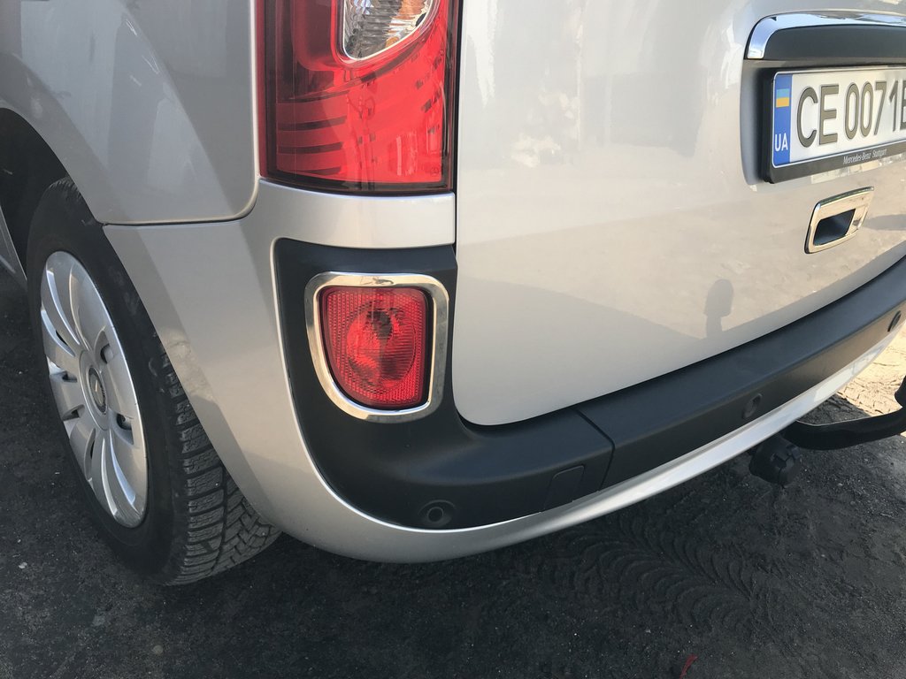 Rear reflector trim (2 pcs, stainless steel) for Renault Kangoo 2008-2020 - image 5