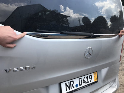 Rear glass edge (small glass) (stainless steel) for Mercedes Vito / V-class W447 2014↗ year - image 6