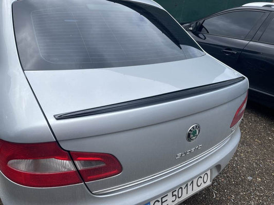 Spoiler LIP (Sunplex, black) (115.8cm * 6.3cm) for Skoda Superb 2009-2015 - Reelken Auto