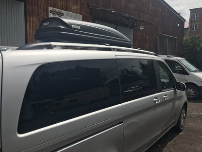 Roof Rails Chrome CAN Original Design (Metal Feet) for Mercedes Vito/V-class W447 2014- - image 2