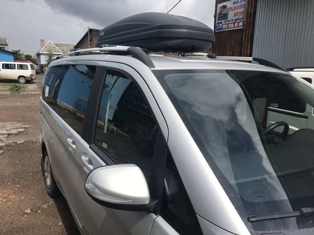 Roof Rails Chrome CAN Original Design (Metal Feet) for Mercedes Vito/V-class W447 2014- - image 4