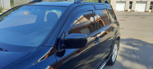 Deflectors (4-piece, HIC) for Mitsubishi Outlander 2001-2006 - Reelken Auto