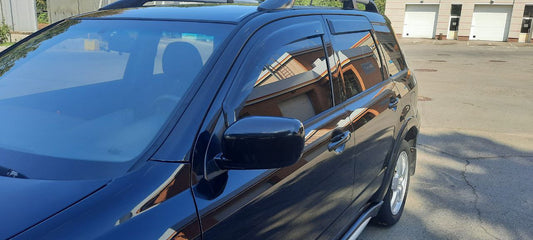 Window Deflectors (4 pcs, HIC) for Mitsubishi Outlander 2001-2006 - image 1