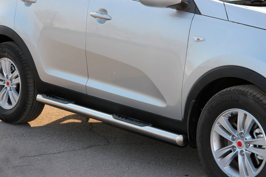 Side Pipes (2 pcs, Stainless Steel) for Kia Sportage 2010-2015 - image 2