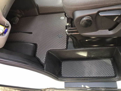 Door sill mats (2 pcs, EVA, black) for Ford Transit 2014↗ - Reelken Auto