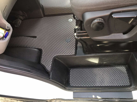 EVA Door Sill Mats (3 pcs, black) for Ford Transit 2014- - image 2