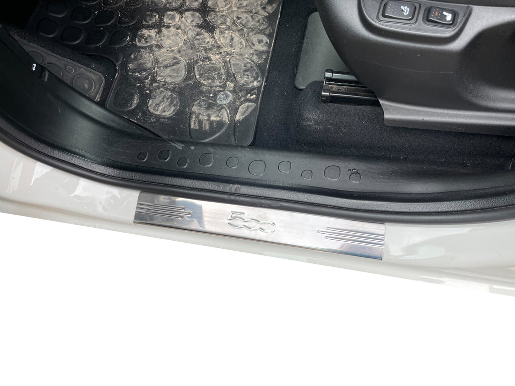 Door Sill Protectors 500L (Carmos, 4 pcs, Stainless Steel) for Fiat 500/500L 2013-2022 - image 5