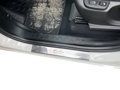 Door Sill Protectors 500L (Carmos, 4 pcs, Stainless Steel) for Fiat 500/500L 2013-2022 - image 5