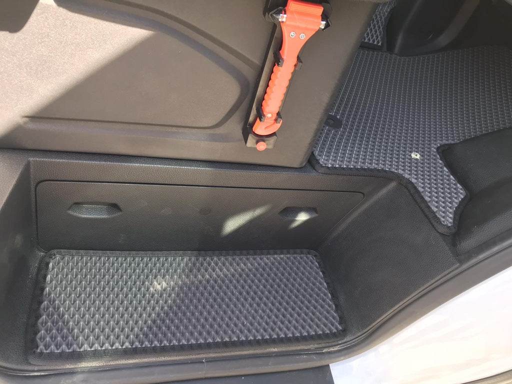 Door sill mats (2 pcs, EVA, black) for Ford Transit 2014↗ - Reelken Auto