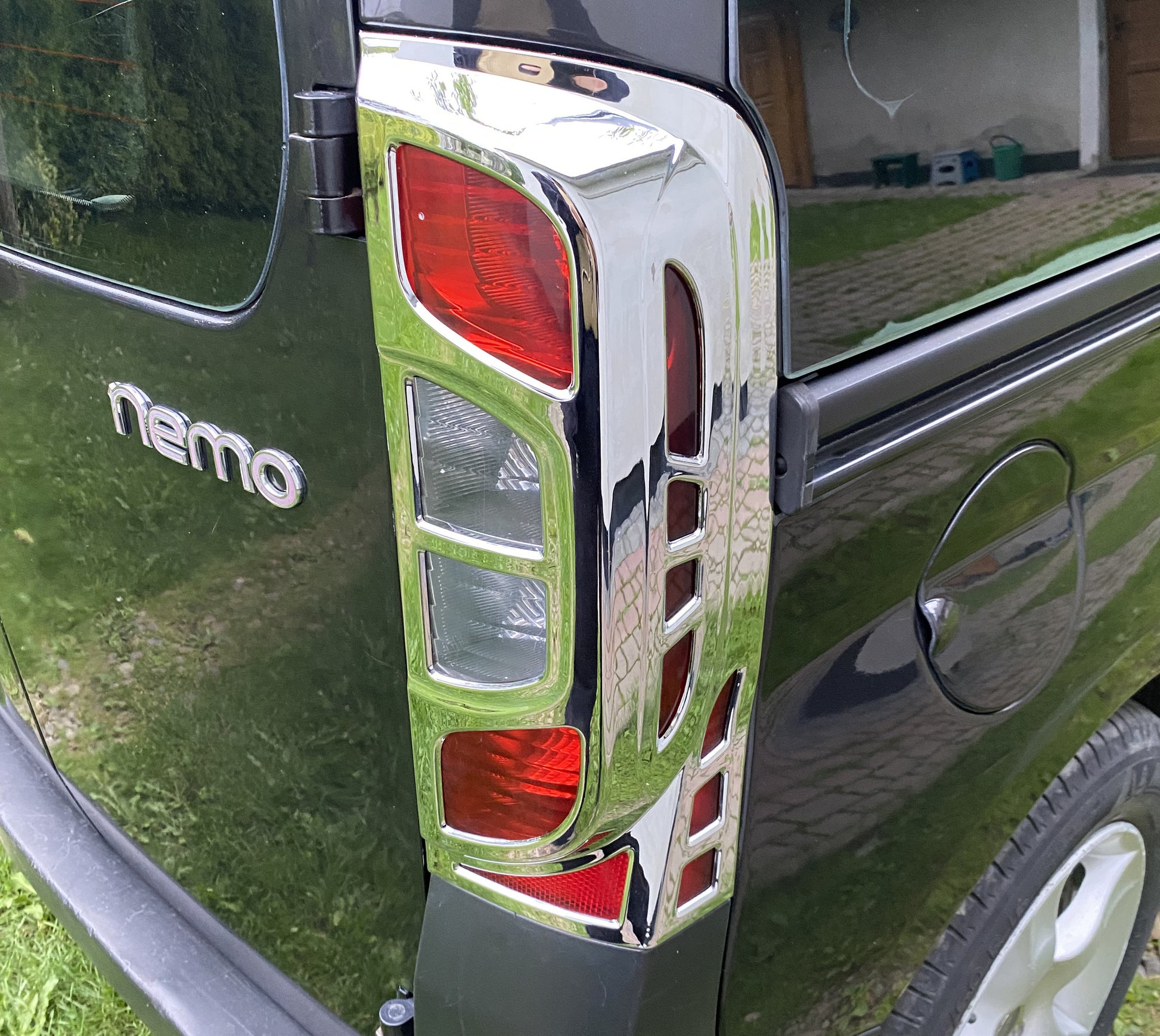 Chrome Tail Light Covers with Curve (2 pcs, plastic) for Citroen Nemo 2007-2017 - image 12