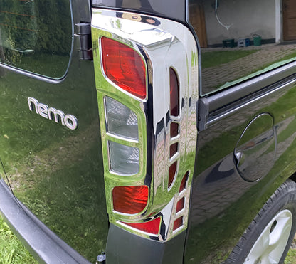 Chrome Tail Light Covers with Curve (2 pcs, plastic) for Citroen Nemo 2007-2017 - image 12