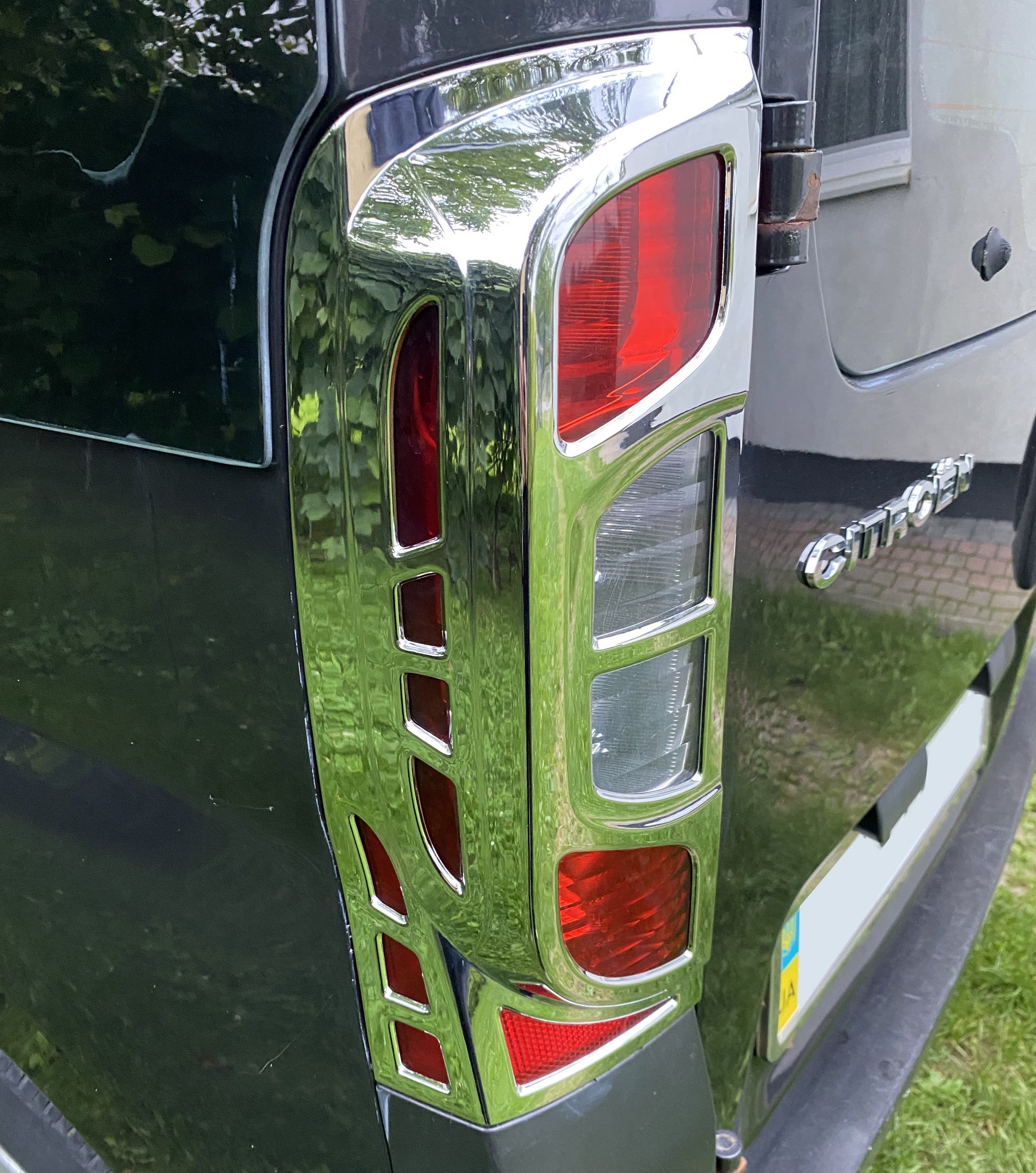 Chrome Tail Light Covers with Curve (2 pcs, plastic) for Citroen Nemo 2007-2017 - image 9