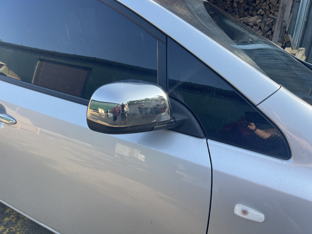 Mirror Covers (2 pcs, Stainless Steel) for Nissan Leaf 2010-2017 - image 1