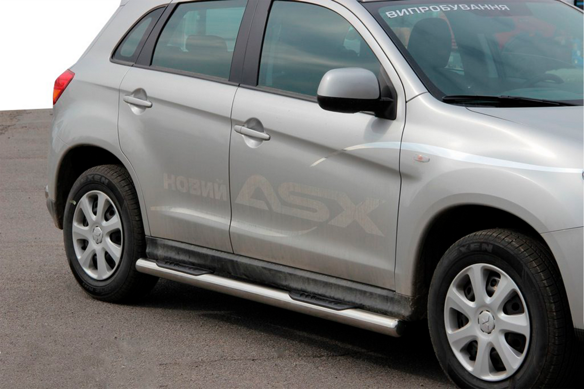 Side Bars BB002 (2 pcs, Stainless Steel) for Mitsubishi ASX 2010-2023 - image 1