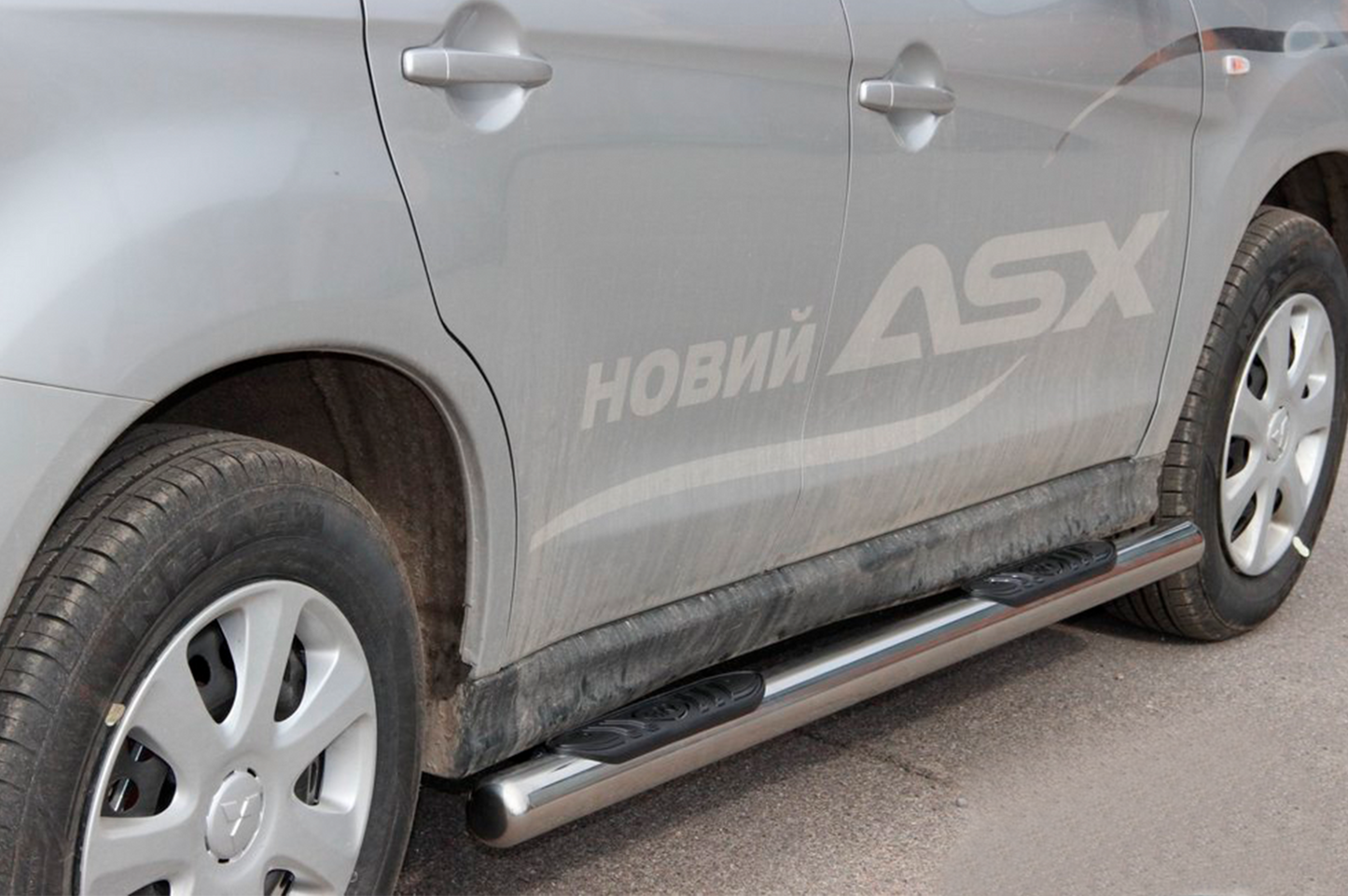 Side Bars BB002 (2 pcs, Stainless Steel) for Mitsubishi ASX 2010-2023 - image 3