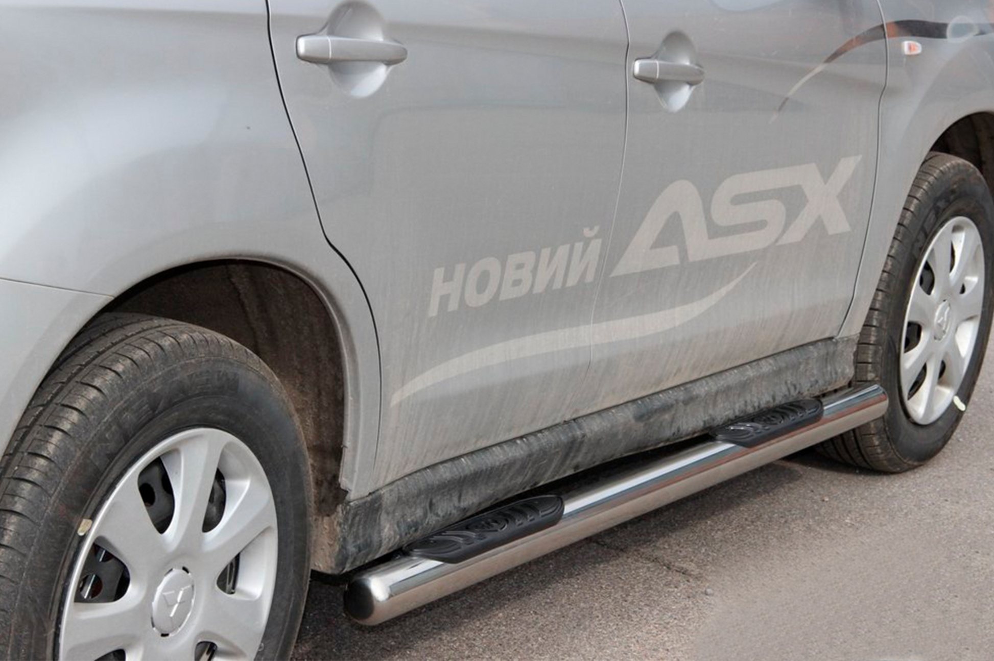 Side Bars BB002 (2 pcs, Stainless Steel) for Mitsubishi ASX 2010-2023 - image 3