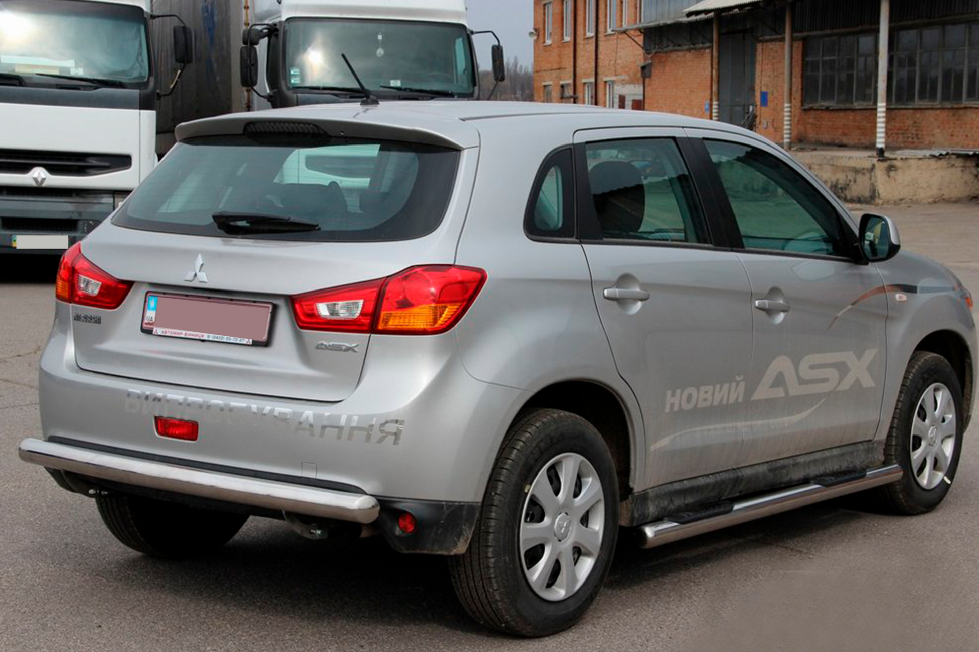 Side Bars BB002 (2 pcs, Stainless Steel) for Mitsubishi ASX 2010-2023 - image 4