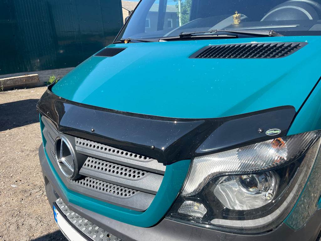 The hood deflector 2013+ (V1, EuroCap) for Mercedes Sprinter W906 2006-2018 - Reelken Auto