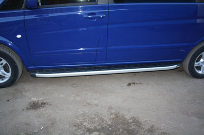 Fullmond side sills (2 pcs., aluminum) for Mercedes Vito W639 2004-2014 - image 2