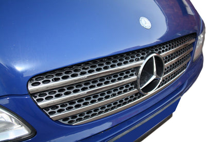 Lining on the grille (7 pieces, stainless.) for Mercedes Viano 2004-2014 - image 1