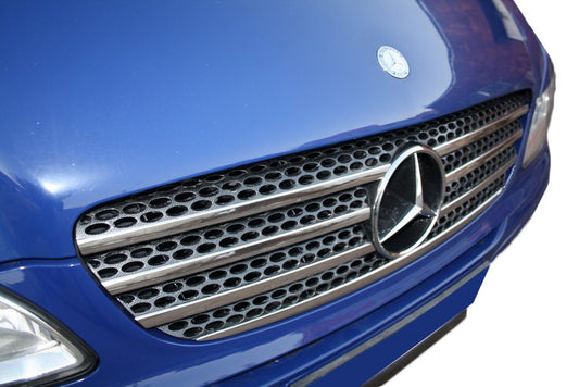 Lining on the grille (7 pieces, stainless.) for Mercedes Viano 2004-2014 - image 1