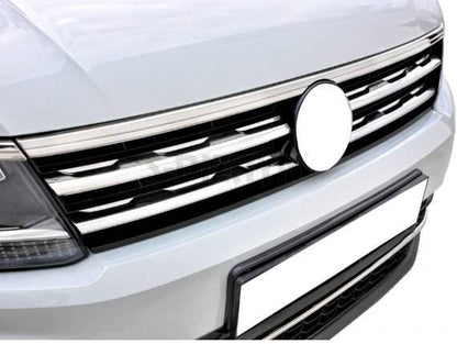 Covers for the edge of the grille and headlights 2016-2020 (3 pcs., stainless steel) for Volkswagen Tiguan 2016-2023 - Reelken Auto