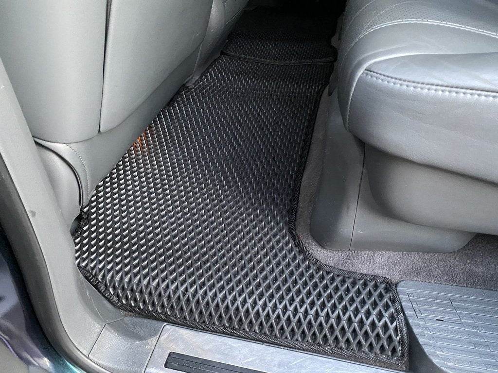 Polyurethane floor mats (2007-2012, EVA, black) for Toyota Land Cruiser 200 - Reelken Auto