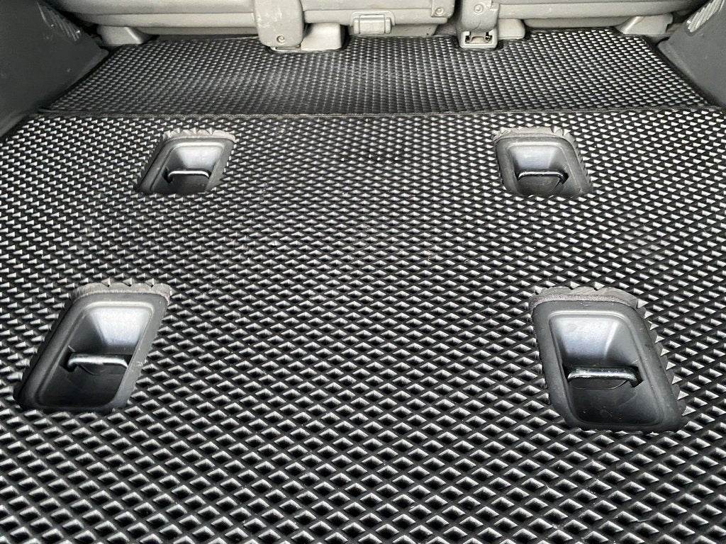 Trunk mat 2 pcs (EVA, 7 seats, black) for Toyota Land Cruiser 200 - Reelken Auto